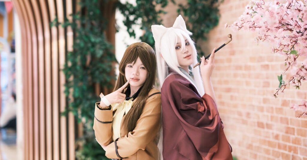 藤子不二雄の二人の漫画家が並ぶイラスト。友情と才能が融合した名コンビとして描かれている。