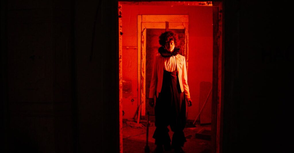 『デビルマン』のテーマである善悪の対立を描いたビジュアル。永井豪のダークで深いテーマが表現されたイラスト。